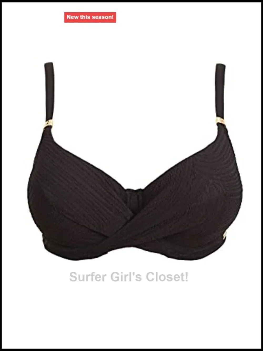 Underwire Bikini Top with Twist Front and Adjustable Straps